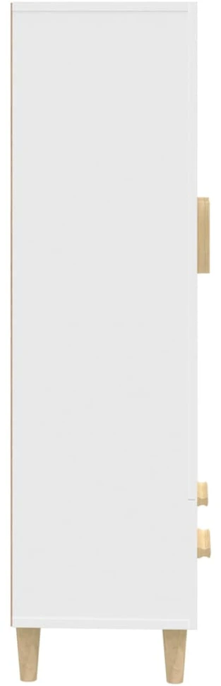 Komoda, baltos spalvos, 70x31x115cm, apdirbta mediena