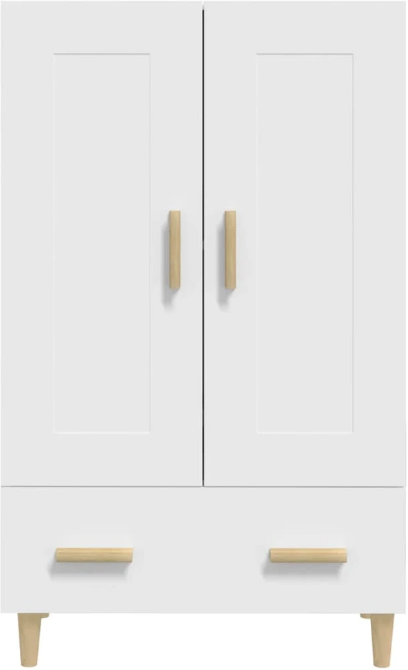 Komoda, baltos spalvos, 70x31x115cm, apdirbta mediena