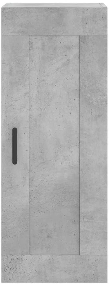 Komoda, betono pilkos spalvos, 34,5x34x180cm, apdirbta mediena