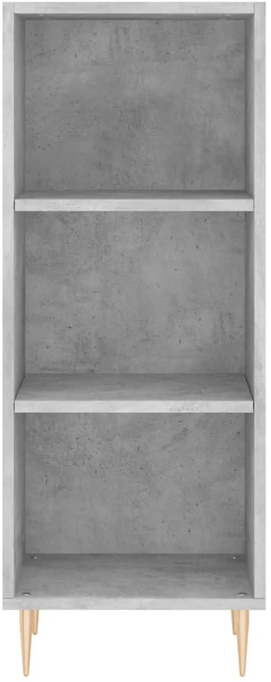 Komoda, betono pilkos spalvos, 34,5x34x180cm, apdirbta mediena