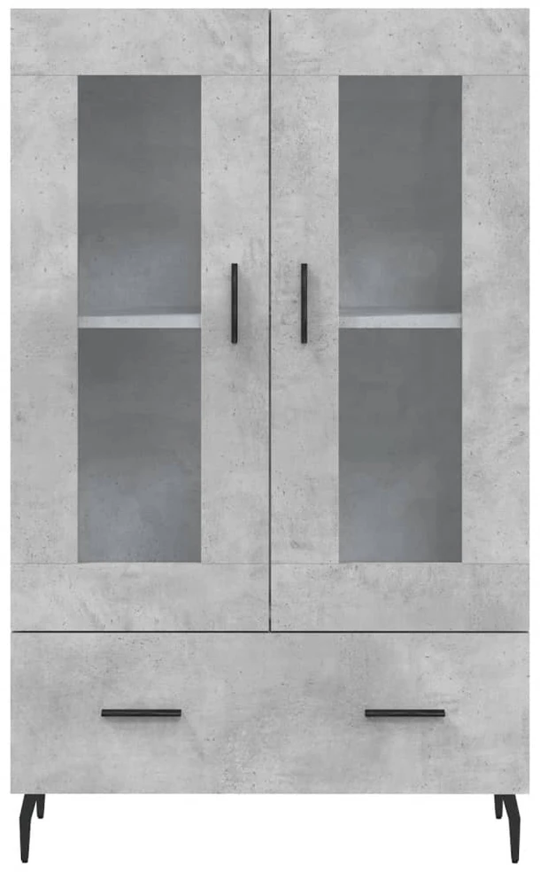 Komoda, betono pilkos spalvos, 69,5x31x115cm, apdirbta mediena