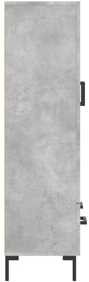Komoda, betono pilkos spalvos, 69,5x31x115cm, apdirbta mediena