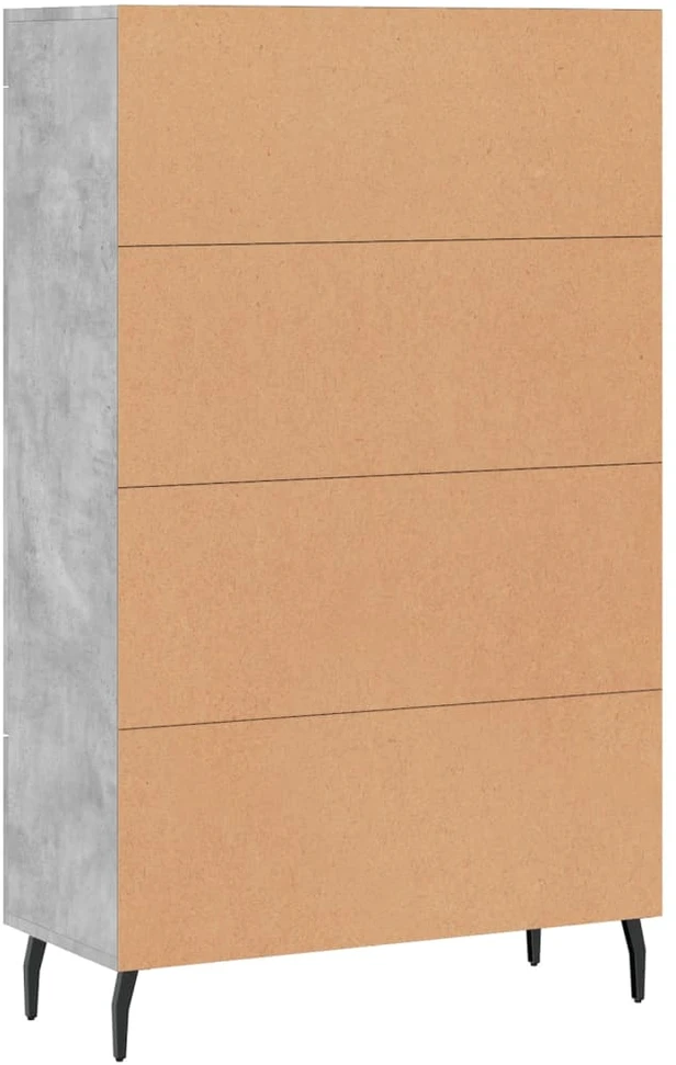 Komoda, betono pilkos spalvos, 69,5x31x115cm, apdirbta mediena