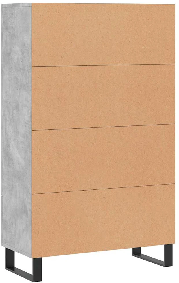 Komoda, betono pilkos spalvos, 69,5x31x115cm, apdirbta mediena