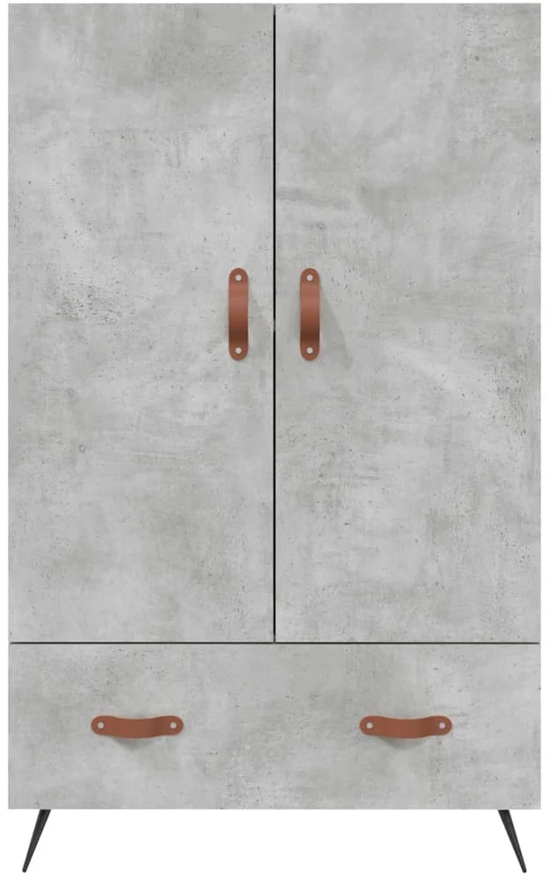 Komoda, betono pilkos spalvos, 69,5x31x115cm, apdirbta mediena