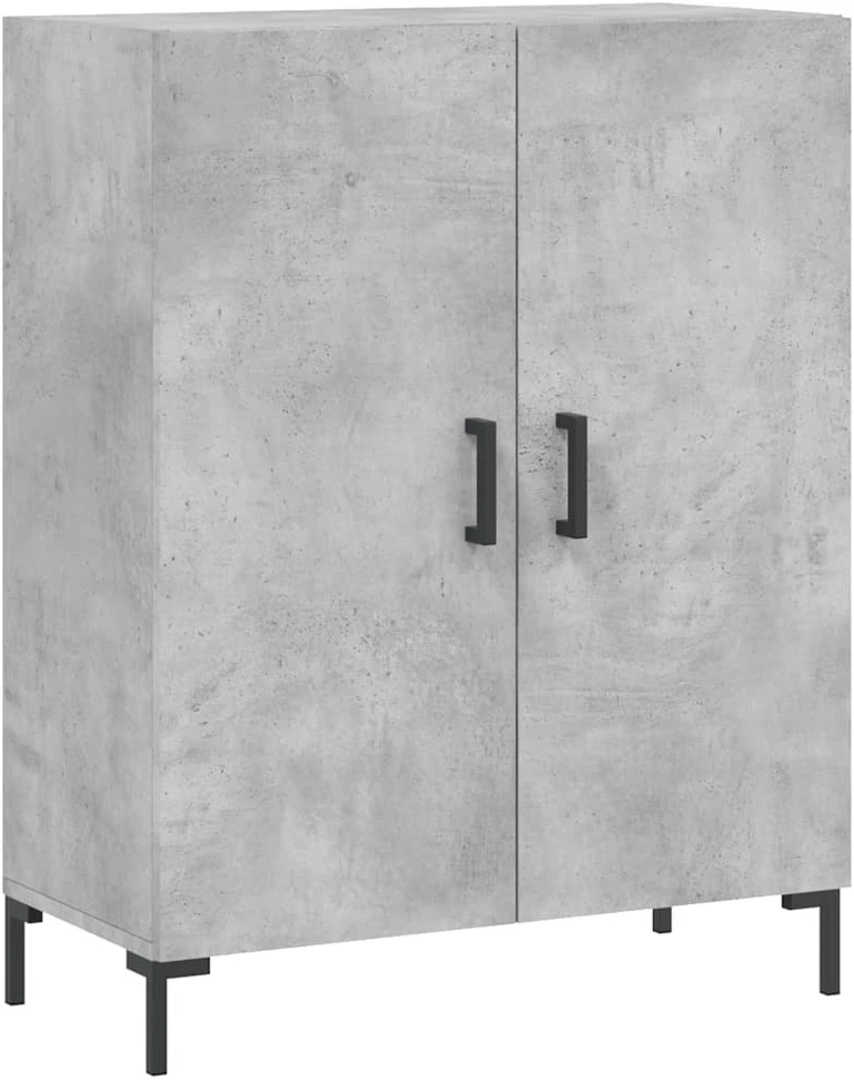 Komoda, betono pilkos spalvos, 69,5x34x180cm, apdirbta mediena
