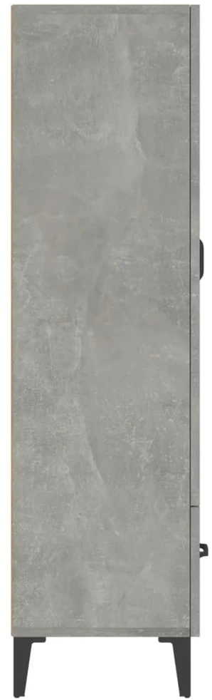 Komoda, betono pilkos spalvos, 70x31x115cm, apdirbta mediena