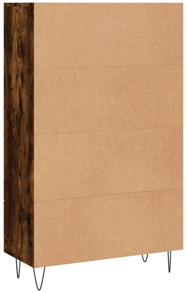 Komoda, dūminio ąžuolo spalvos, 69,5x31x115cm, apdirbta mediena