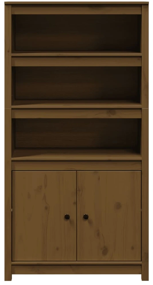 Komoda, medaus ruda, 80x35x154cm, pušies medienos masyvas