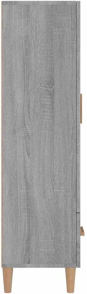 Komoda, pilkos ąžuolo spalvos, 70x31x115cm, apdirbta mediena