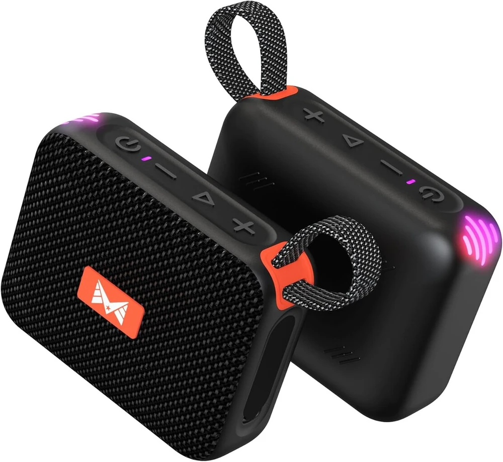 Kompiuterio kolonėlės Bluetooth muzikos grotuvas su ritmo sinchronizavimo šviesa, ipx7 atsparus vandeniui, garsus stereo garsas namams/vakarėliams/lauke/paplūdimyje, dovana gimtadienio proga
