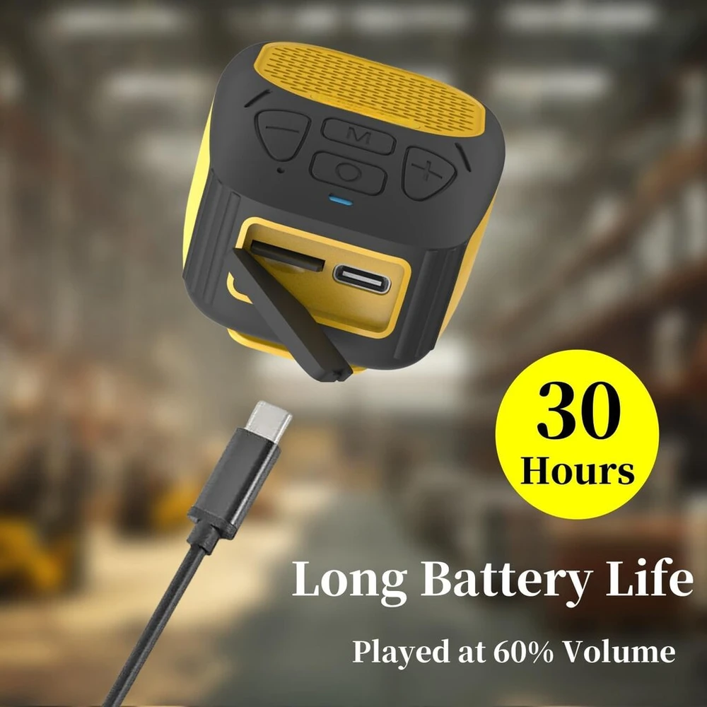 Kompiuterio kolonėlės Epronic bluetooth garsiakalbis, nešiojamas su prisegamu/magnetiniu galiniu spaustuku, iki 30 valandų grojimo laikas, garsiakalbis darbo vietai su bluetooth, skambinimas laisvų rankų įranga/bt muzika/tf kortelės atkūrimas + riešo dirželis