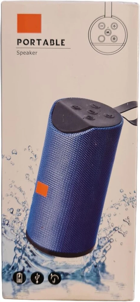 Kompiuterio kolonėlės Xtek belaidis bluetooth 5.0 nešiojamas garsiakalbis 10w 3d stereo atsparus vandeniui dulkėms 4 valandų autonomija usb/aux/micro sd įvestis (juodas)