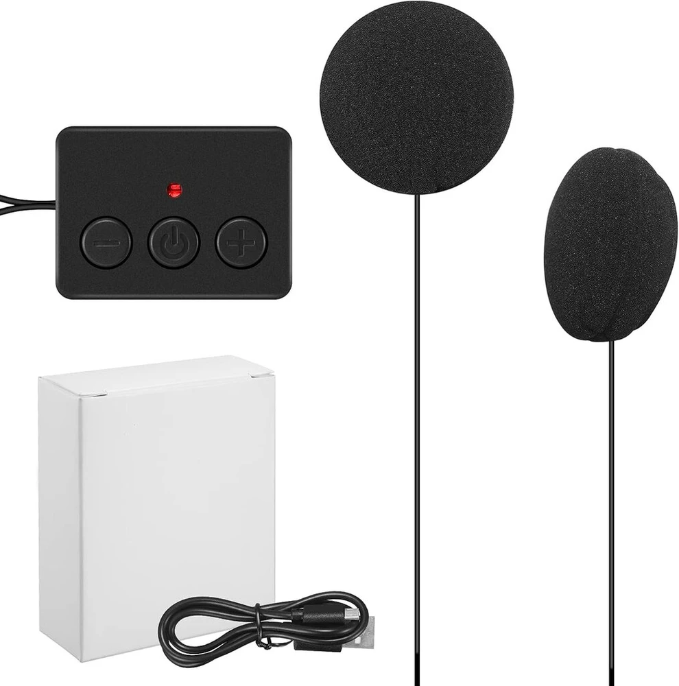 Kompiuterio kolonėlės Zruhig Bluetooth modulis ir garsiakalbis miego ausinėms, Bluetooth atsarginis modulis miego ausinėms, Bluetooth galvos juosta, Bluetooth 5.0 valdymo skydelis, Bluetooth pagalvės garsiakalbis su mikrofonu