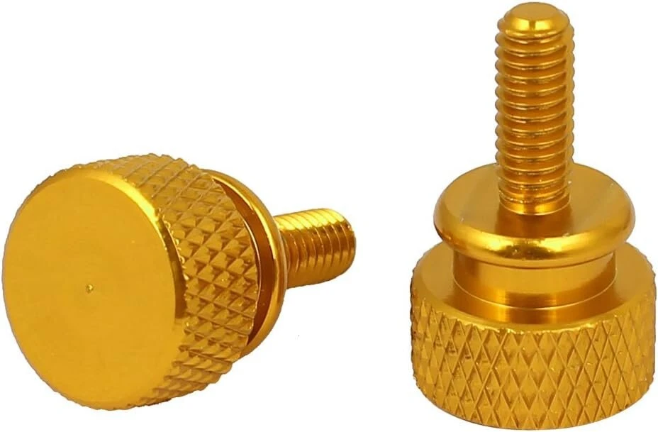 Kompiuterio varžtai M4x10mm su galvute, 10 vnt., aukso spalvos