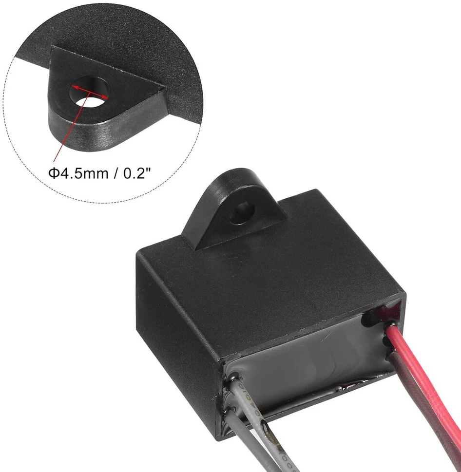 Kondensatorius Cbb61 1.5/3uf 250v Ac 4 laidai ventiliatoriui