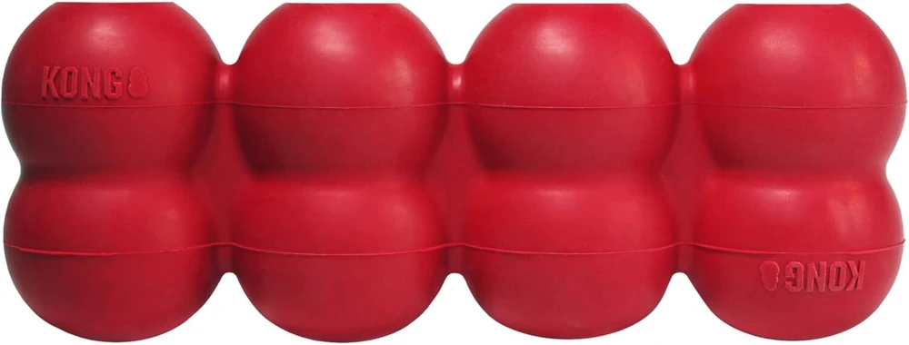 Kong Goodie Ribbon – užpildomas šuns žaislas iš natūralios gumos – kaulo formos kramtomasis žaislas – dideliems šunims