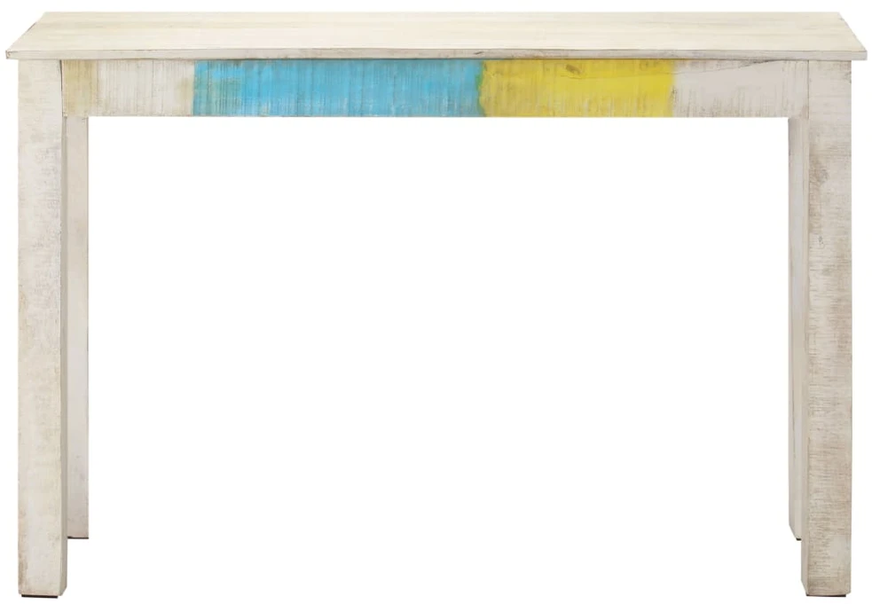 Konsolinis staliukas, baltas, 115x35x77cm, mango mediena