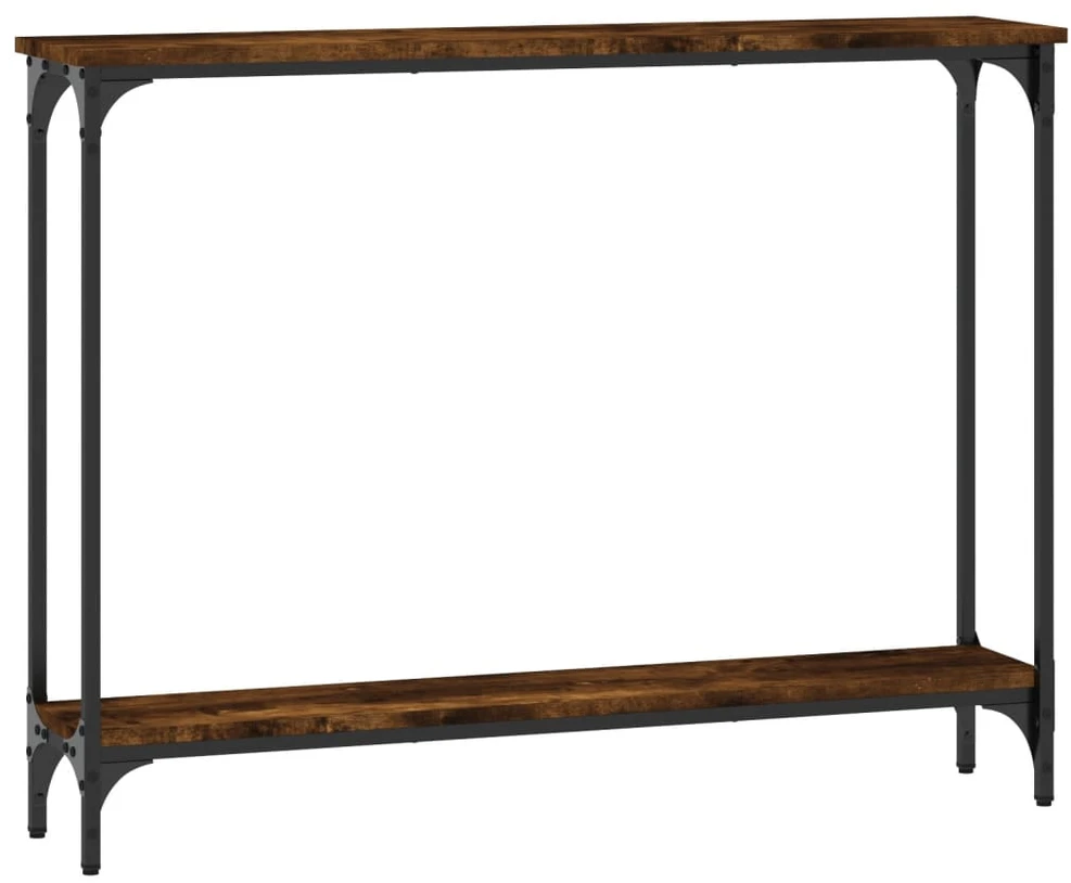 Konsolinis staliukas, dūminio ąžuolo, 100x22,5x75cm, mediena