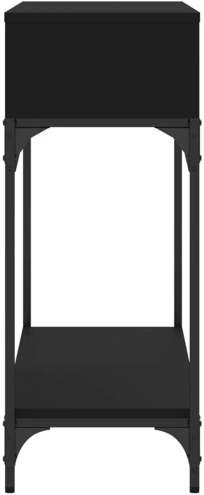 Konsolinis staliukas, juodas, 100x30,5x75cm, apdirbta mediena