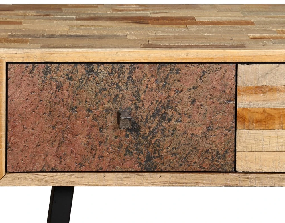 Konsolinis staliukas, kietas perdirbtas tikmedis, 120x30x76cm