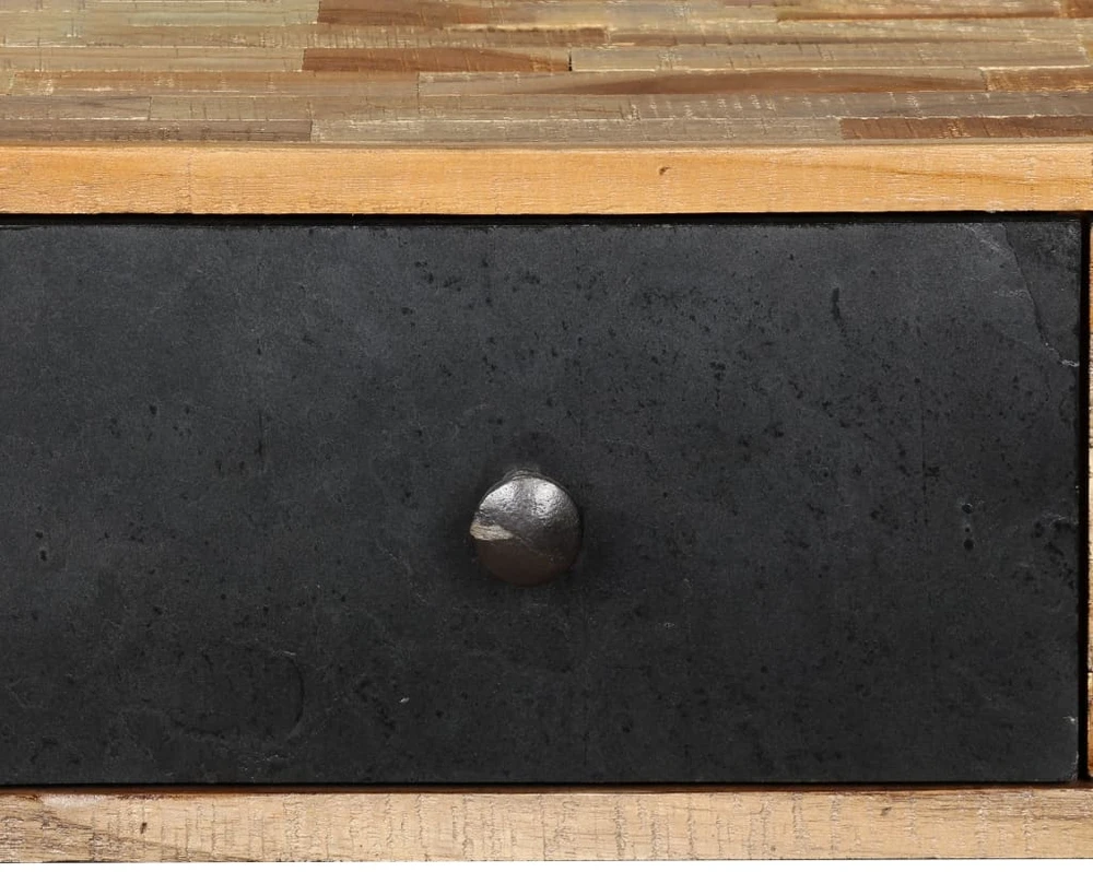 Konsolinis staliukas, kietas perdirbtas tikmedis, 120x30x76cm