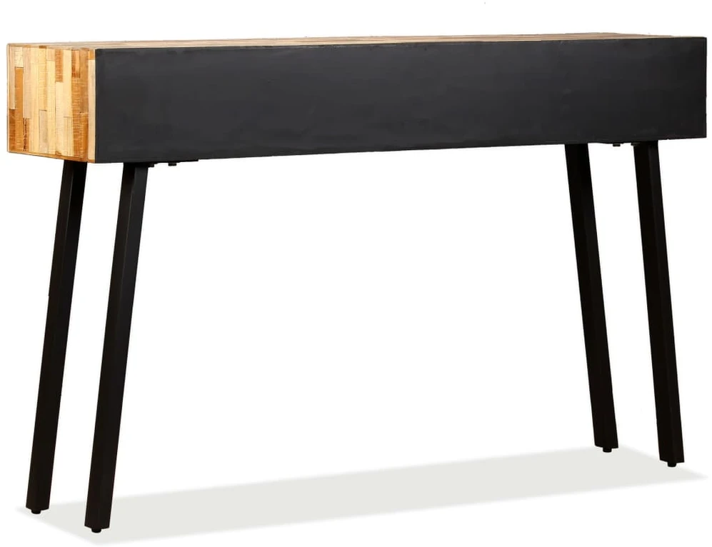 Konsolinis staliukas, kietas perdirbtas tikmedis, 120x30x76cm