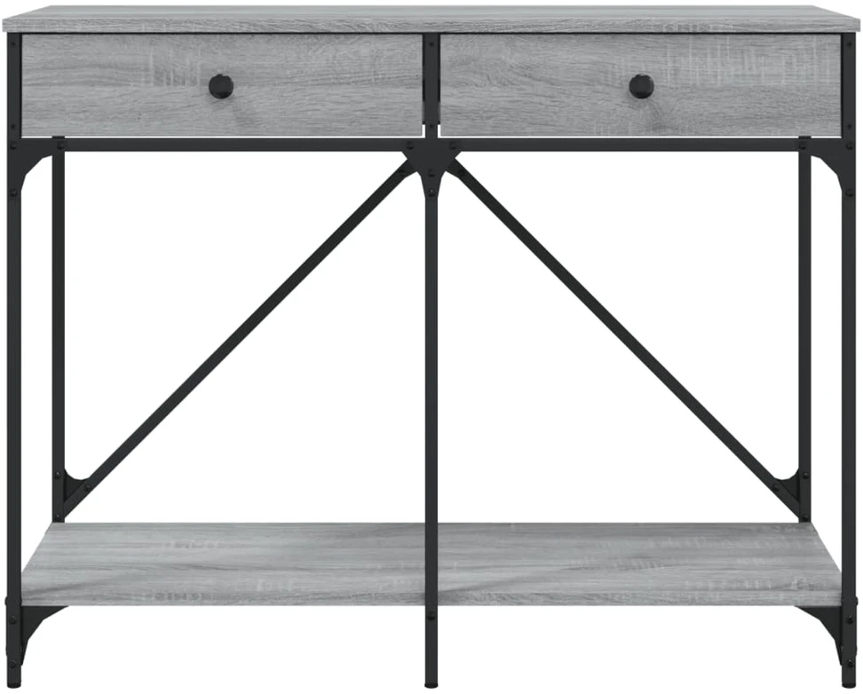 Konsolinis staliukas, pilkas ąžuolo, 100x39x78,5cm, mediena