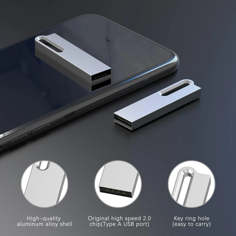 Kootion Usb atmintinės 8 Gb, 5 vnt., metalinės, spalvotos