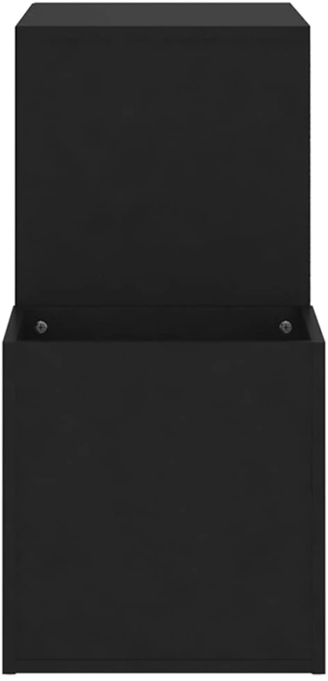 Koridoriaus spintelė batams, juoda, 105x35,5x70cm, mediena