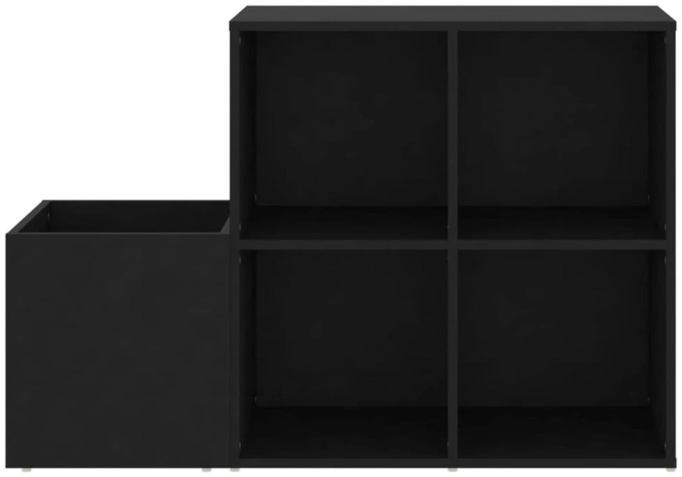 Koridoriaus spintelė batams, juoda, 105x35,5x70cm, mediena