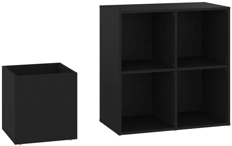 Koridoriaus spintelė batams, juoda, 105x35,5x70cm, mediena