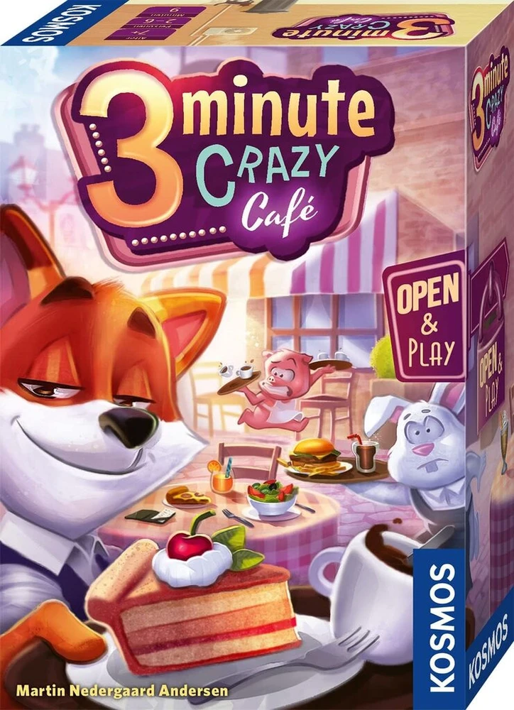 Kosmos 683788 3 minute crazy café, kooperatinis realaus laiko žaidimas 2–6 žaidėjams nuo 7 metų, praktiškoje atidarymo ir žaidimo magnetinėje dėžutėje, kelioninis žaidimas, smulki dovana vaikams ir suaugusiems, vakarėlių žaidimas