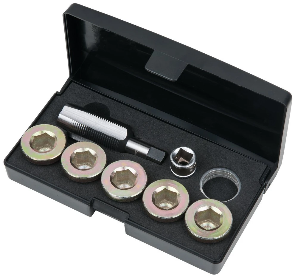 Ks tools 150.4950 alyvos išleidimo angos m24 x 1.5 sriegių remonto komplektas
