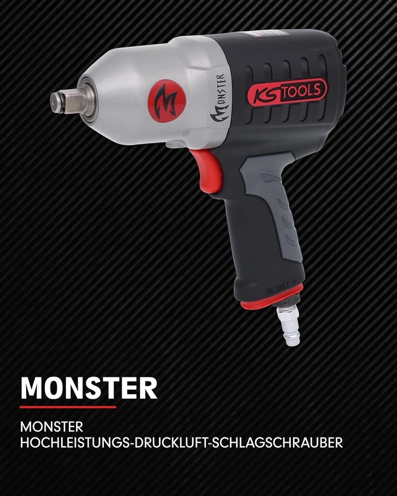 Ks Tools 515.1210 Monster smūginis veržliaraktis, 1/2", 1650nm