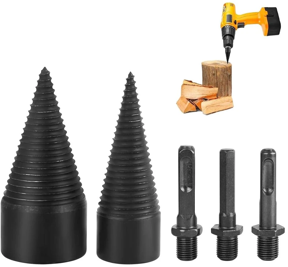 Kūginis grąžtas 4-32mm, spiralinis, Hss, metalui, medienai