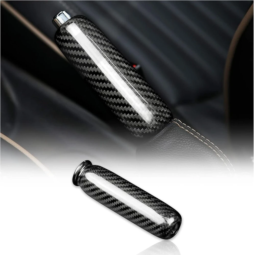 Kungkic anglies pluošto automobilio interjero apdailos rankinio stabdžio rankenų dangtelis, skirtas mini cooper r55 clubman r56 r57 r58 r59 r50 r53 rankinio stabdžio rankenų dekoratyvinis