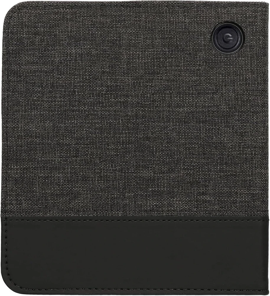 Kwmobile dėklas, suderinamas su kobo libra colour/tolino vision colour - drobės Ereader apsauginis dėklas - antracito juodas