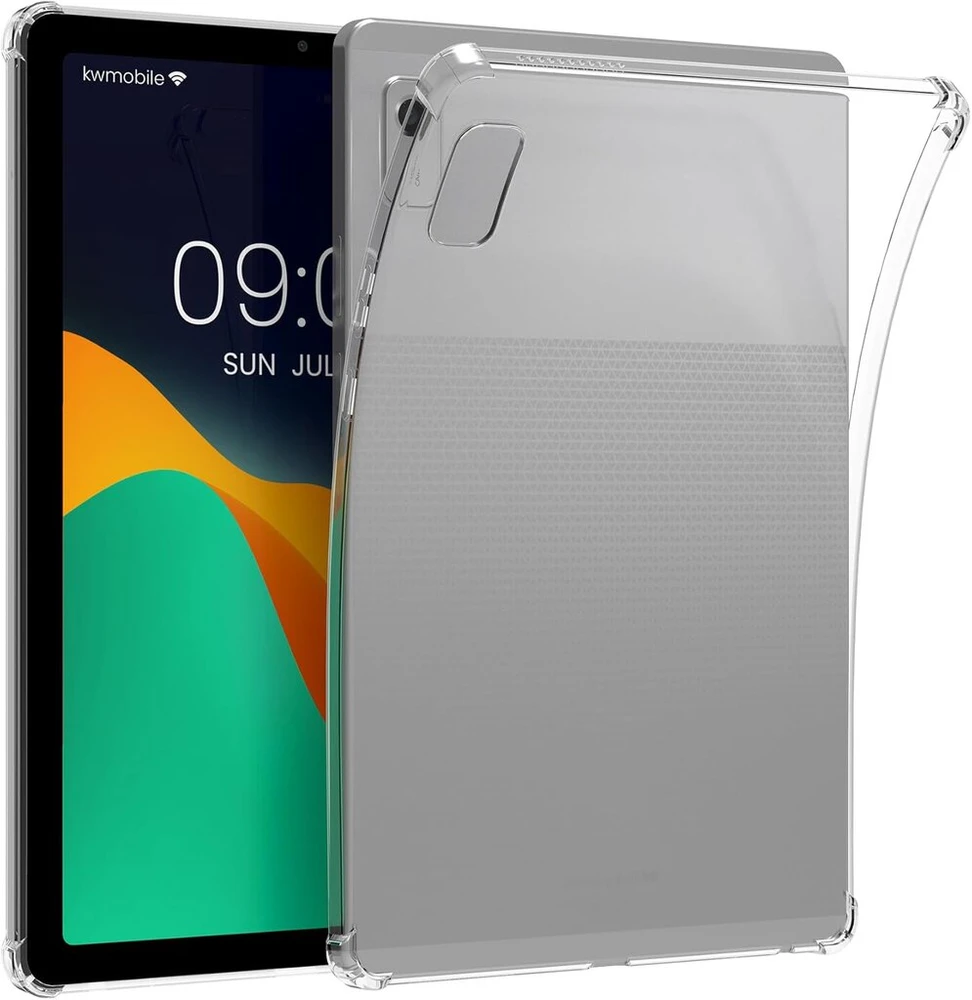 Kwmobile dėklas, suderinamas su lenovo smart tab m9 dėklu - minkštas tpu silikoninis dėklas, skaidrus - planšetinio kompiuterio viršelis, skaidrus