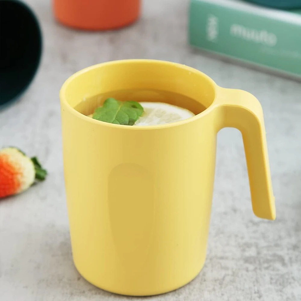 Kyraton plastikinių puodelių rinkinys, 8 vnt., nedūžtantys ir daugkartinio naudojimo, lengvi kelioniniai kavos puodeliai, espresso puodeliai, lengvai nešiojami ir valomi, tinkami naudoti mikrobangų krosnelėje, be Bpa, galima plauti indaplovėje