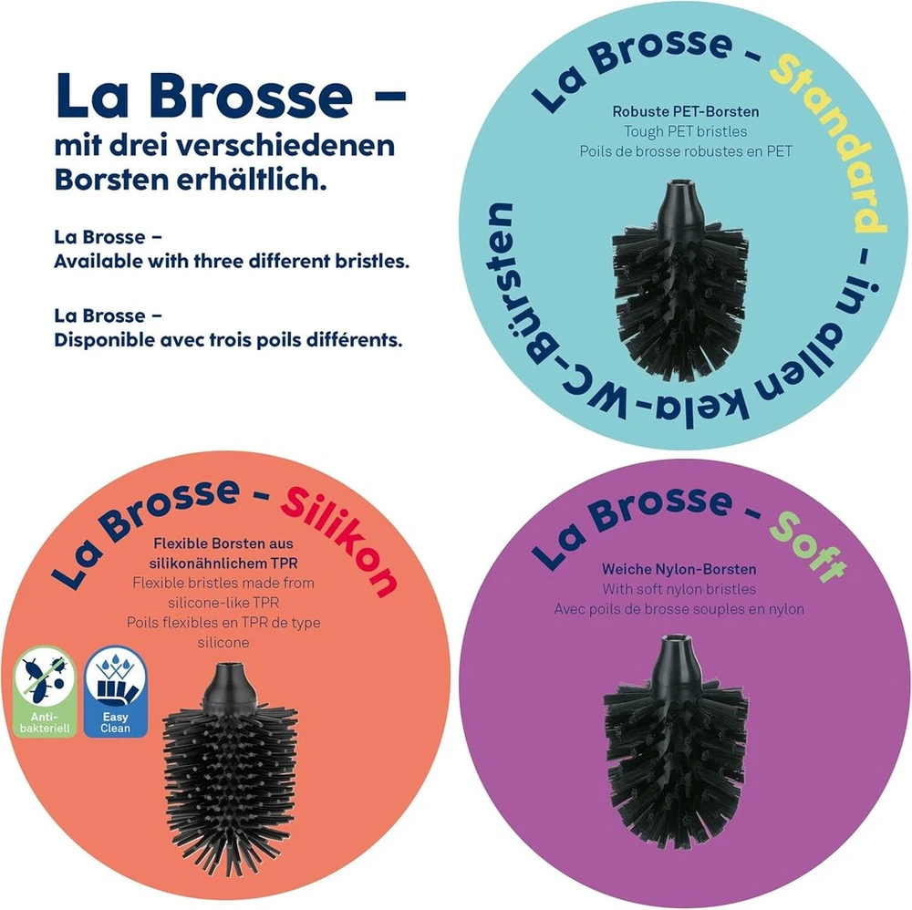 La Brosse Tualeto Šepetėlio Galvutė, Pet Plastikas, Balta