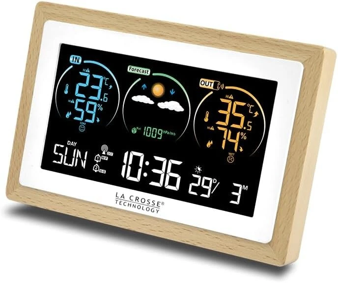 La Crosse Technology Ws6283 meteorologijos stotis su mediniu kraštu