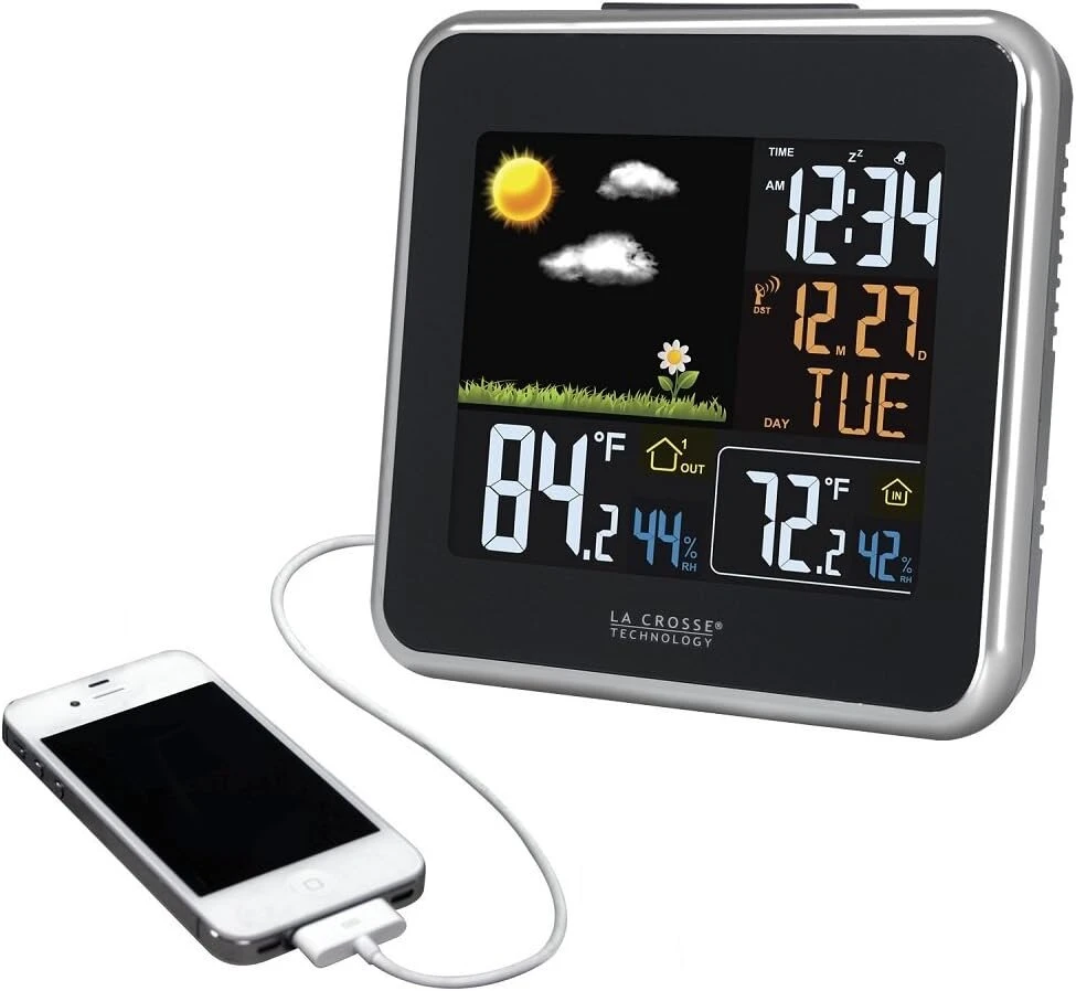 La crosse technology ws6821a spalvota meteorologijos stotis