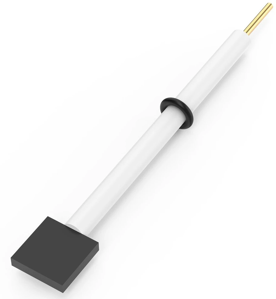 Labasics grafito folijos elektrodas, 15 x 15 x 3 mm elektrolizės celės elektrodas su ptfe korpusu, suderinamas su Labasics elektrolizės cele