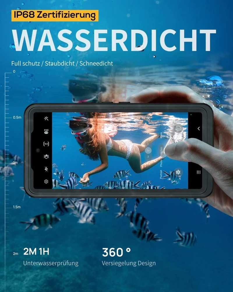 Lanhiem dėklas Google Pixel 7, Ip68 atsparus vandeniui, pilna apsauga