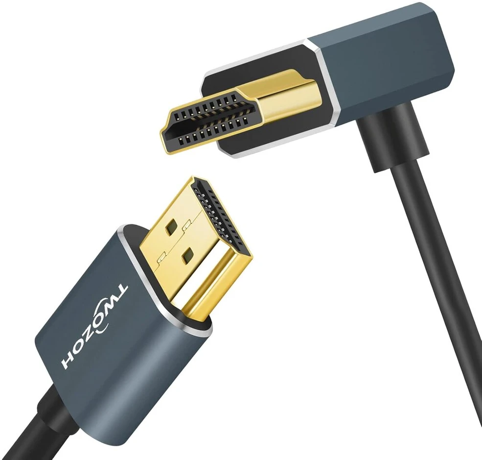 Lankstus Hdmi kabelis 2m, kampuotas 270 laipsnių, 4k/60hz