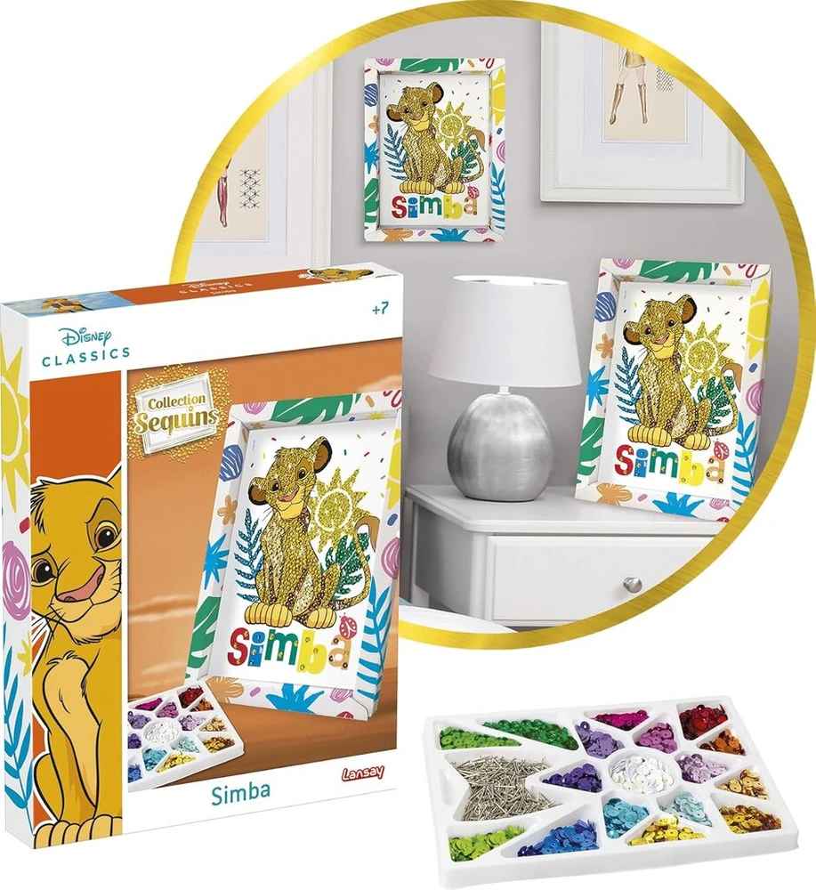 Lansay Collection Blizgučiai Simba Sequin Art