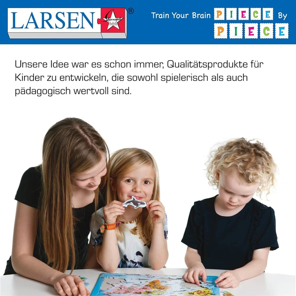 Larsen Gp2 Memopuzzle: 27 Es narių pavadinimai, vėliavos ir sostinės, vokiškas leidimas, rėmelio dėlionė su 54 detalėmis