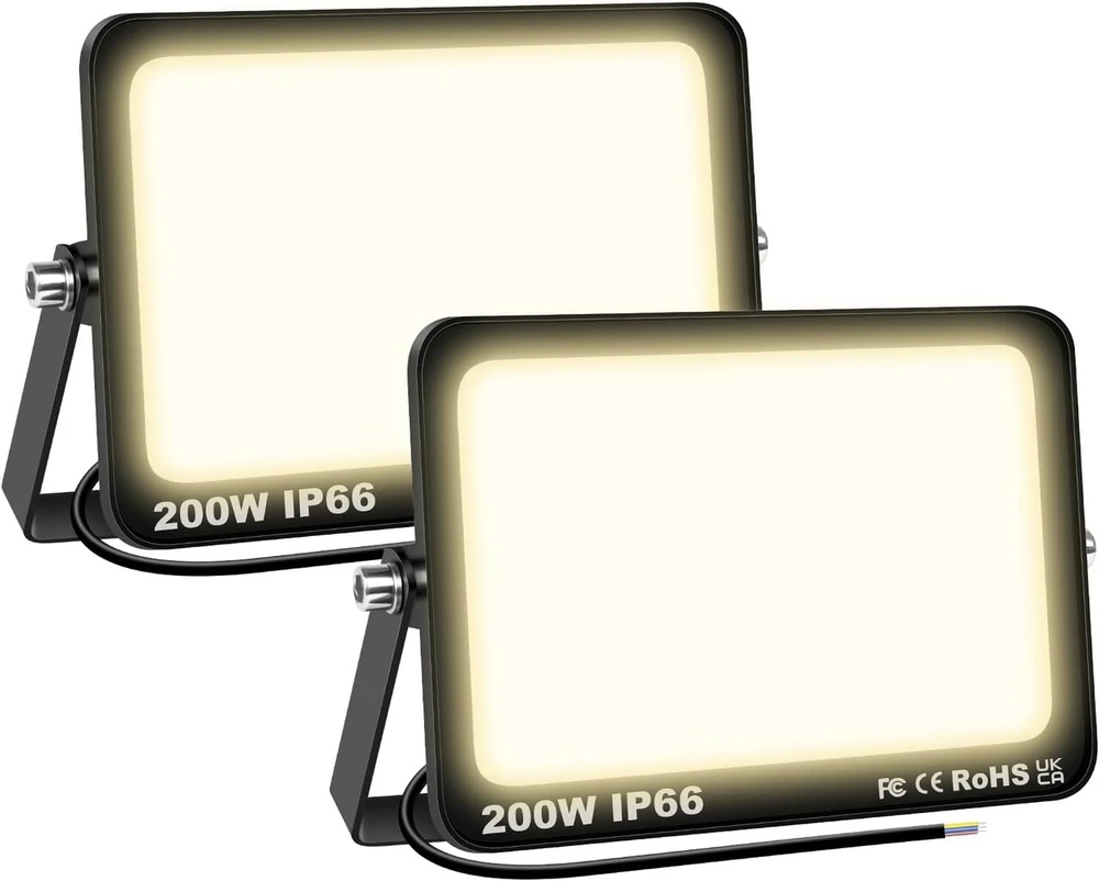Lauko Led prožektorius 200w, 20000 Lm, 4000k, Ip66 atsparus vandeniui