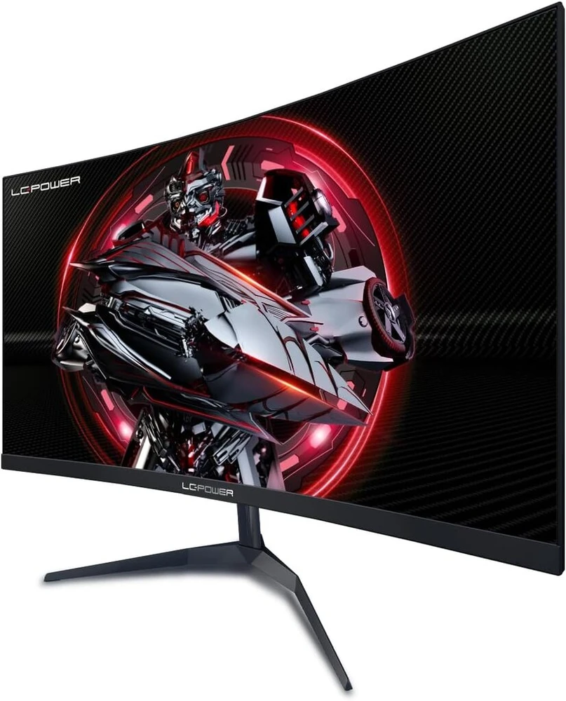 Lc-power 24 colių lenktas žaidimų monitorius 165 hz, fhd 1920 x 1080 va panelė, 1 ms, amd freesync, g sync compatible, hdmi2.0, display port, vesa, juodas, lc-m24-fhd-165-c-v2